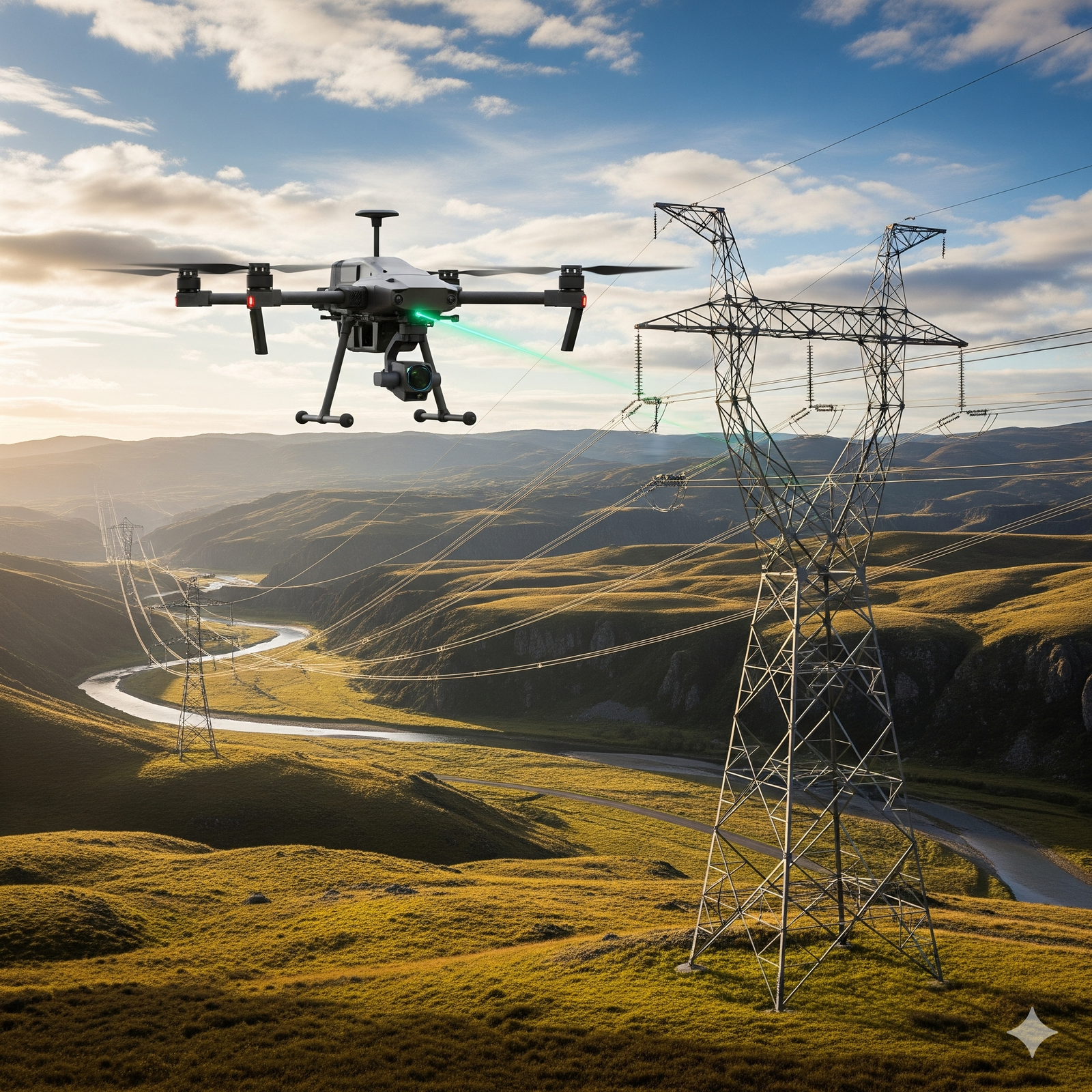 LiDAR para líneas eléctricas: clearance y derecho de vía